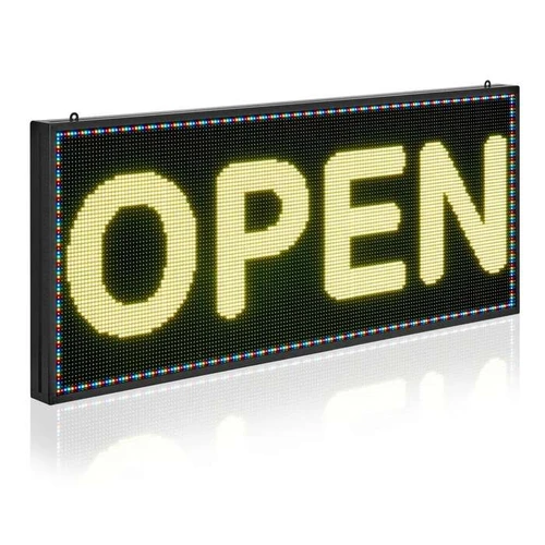 Programuojamas P6 LED ženklas, spalvotas, lankstus, 40x18 colių