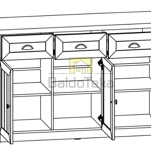 MDF/LMDP spintos su metalinėmis rankenėlėmis