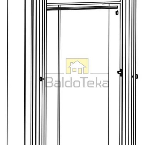 MDF/LMDP spinta su metalinėmis rankenėlėmis