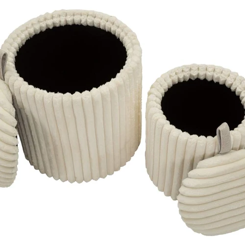 Pufai Goteborg, 2 vnt, Ø 40 × 42 cm / Ø 31 × 32 cm - Pufai