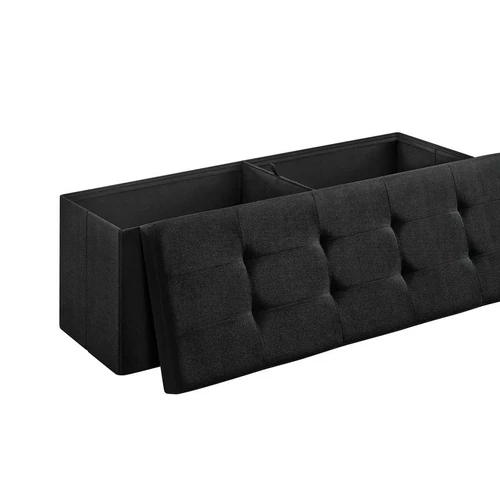 Pufas 110 x 38 x 38 cm, juodas