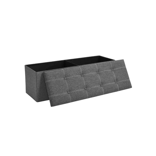 Pufas 110x38x38cm., tamsiai pilkos spalvos