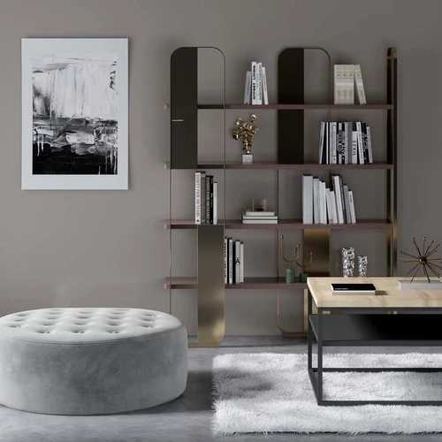 Elegantiškas apvalus pufas EL1415 – puikus pasirinkimas jūsų namams