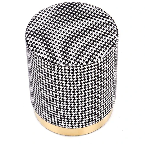 Elegantiškos kėdės juodos, baltos ir auksinės spalvos