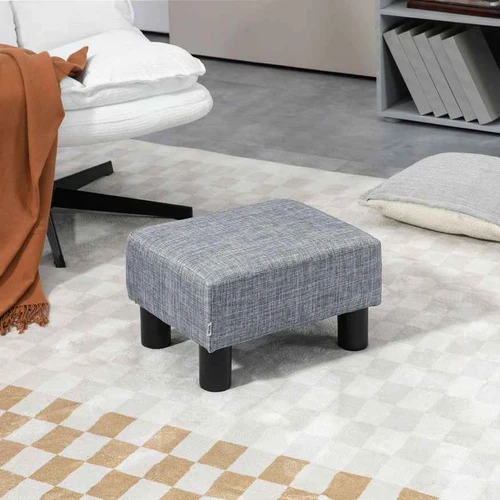 Pufas Homcom 40x30x24cm., pilkos/juodos spalvos - Pufai