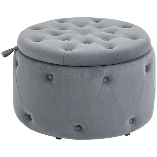 Pufas Homcom 60x60x40cm., pilkos spalvos