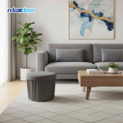 Pufas Relaxdays 10051827_709, 38 × 38 × 38 cm - Pufai
