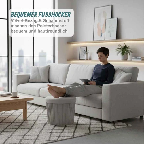Pufas Relaxdays 10051827_940, 90 l, 38 × 38 × 38 cm - Pufai