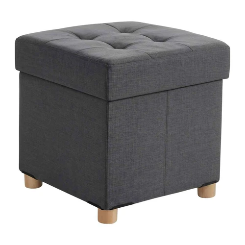 Antracito pufas 38x38x38 cm