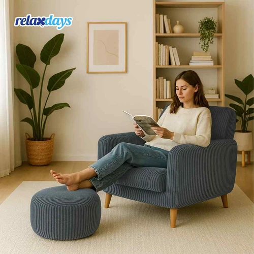 Pufas Relaxdays, 35 × 25 × 35 cm - Pufai