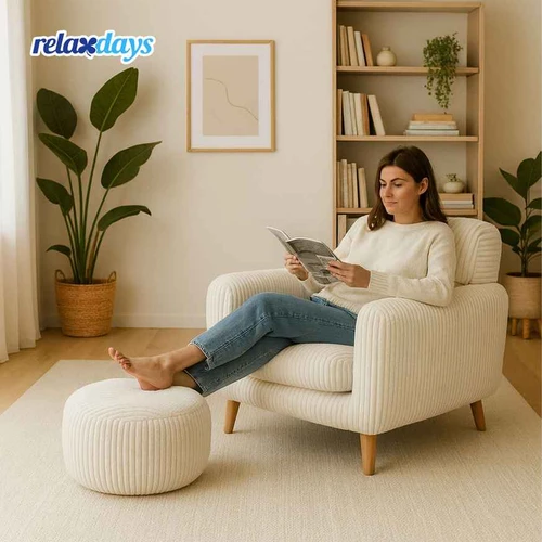 Pufas Relaxdays, 35 × 25 × 35 cm - Pufai