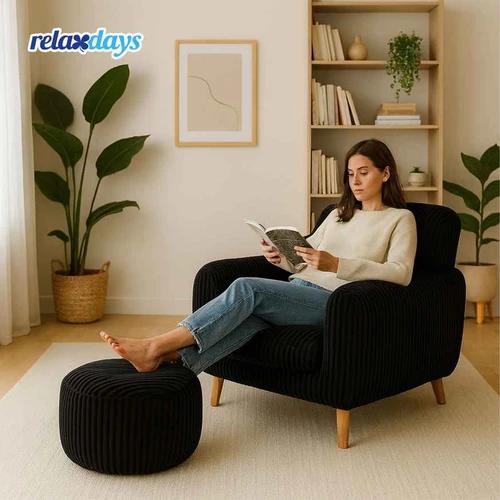 Pufas Relaxdays, 35 × 25 × 35 cm - Pufai