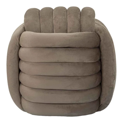 Pufas SOFTY, Pilka, 45 × 45 × 45 cm