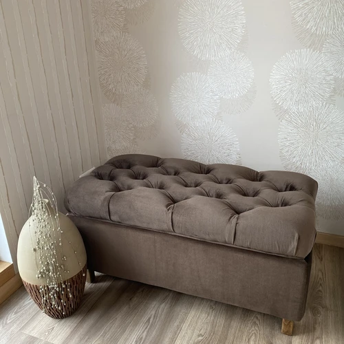 Lengvai įsikomponuojantis pufas – tobula interjero detalė