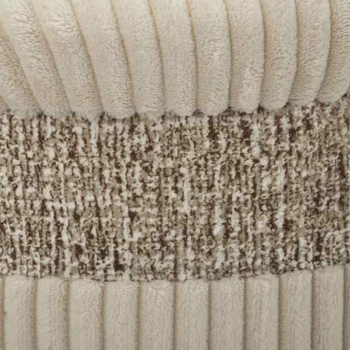 Pufų rinkinys Cortina, 3 vnt, Smėlio, Ø 40,5 × 49,5 cm, Ø 35 × 42 cm ir Ø 31 × 38 cm - Pufai