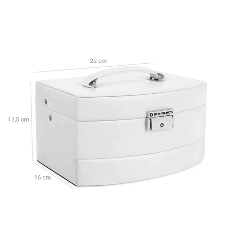 Elegantiškas SONGMICS papuošalų laikiklis su minkštu aksominiu pamušalu