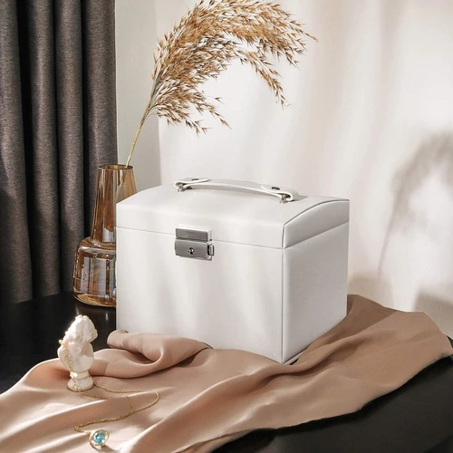 Kompaktiška papuošalų dėžutė su raktais ir daug saugojimo vietų