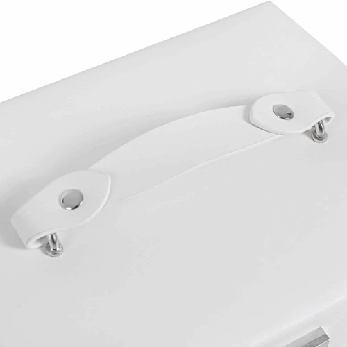 Patogi papuošalų dėžutė su 2 raktais ir aptakiais linijomis