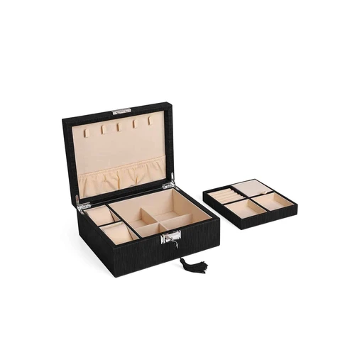 Mados akcentas – juvelyrinė dėžutė su dryžuotomis linijomis