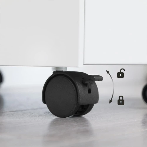 SONGMICS mobilus konteineris su 3 stalčiais ir pakabinamu failu