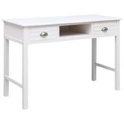 Rašomasis stalas, 110x45x76 cm, baltos spalvos