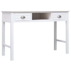 Rašomasis stalas, 110x45x76 cm, baltos spalvos - Rašomieji stalai