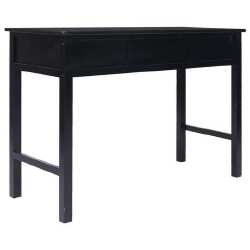 Rašomasis stalas (110x45x76 cm, juodas) - Rašomieji stalai