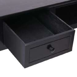 Rašomasis stalas (110x45x76 cm, juodas) - Rašomieji stalai