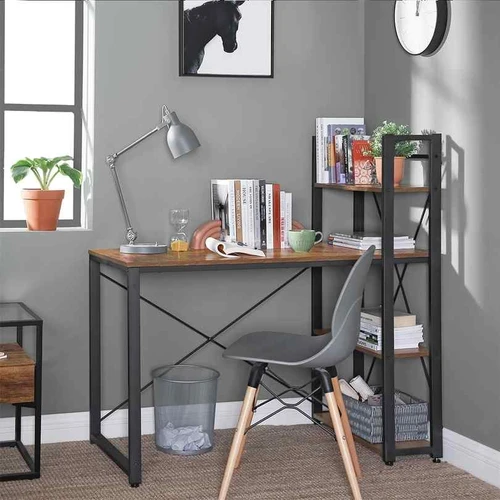 Erdvus 120x60cm rašomasis stalas namams ar biurui