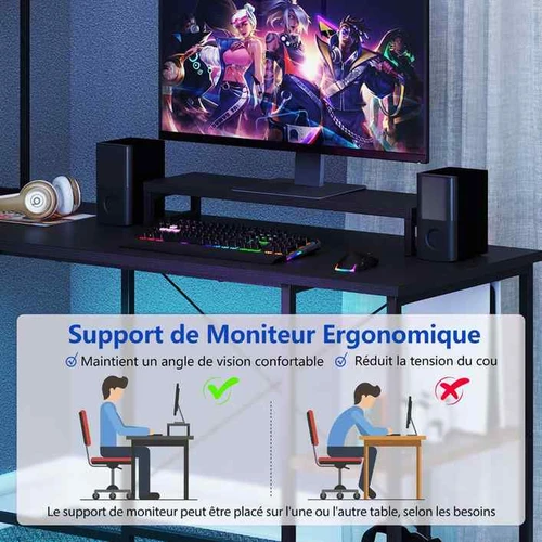 Ergonominis darbo stalas 145x145cm