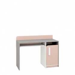 Rašomasis stalas AIQ AQ11 120 pilka platina / balta / pudros rožinė