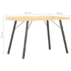 Rašomasis stalas, ąžuolo spalvos, 90x50x79cm - Darbo stalai