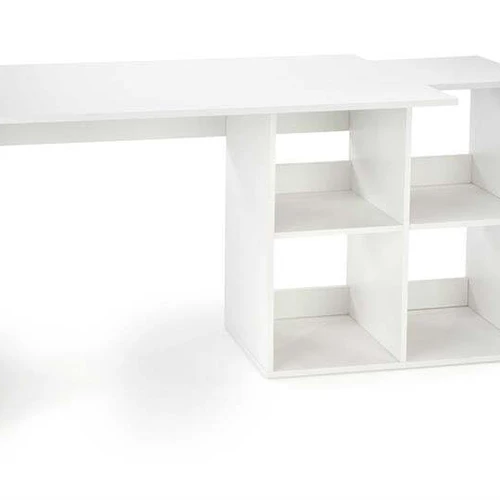 Ergonominis balta rašomasis stalas 115x77x74 cm