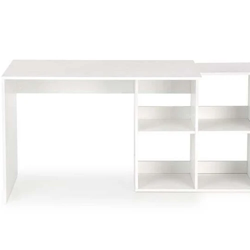 Balta rašomasis stalas su kompaktiškais matmenimis