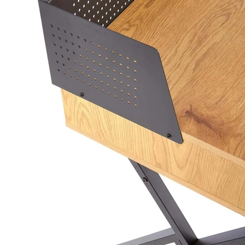 Elegantiška spinta auksinio ąžuolo ir juodos spalvos