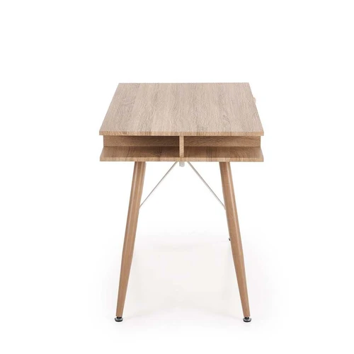 Patogi spinta 120/60/75 cm – miltelinė balta ir sonoma ąžuolas