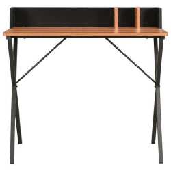 Rašomasis stalas, juodos ir rudos spalvos, 80x50x84cm - Darbo stalai