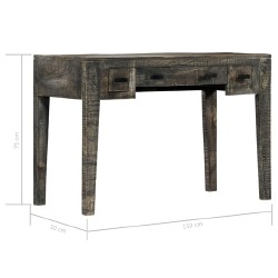 Rašomasis stalas, juodos sp., 110x50x75 cm - Darbo stalai
