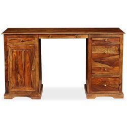 Rašomasis stalas, masyvi mediena, 140x50x76 cm - Darbo stalai