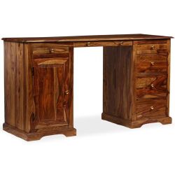 Rašomasis stalas, masyvi mediena, 140x50x76 cm