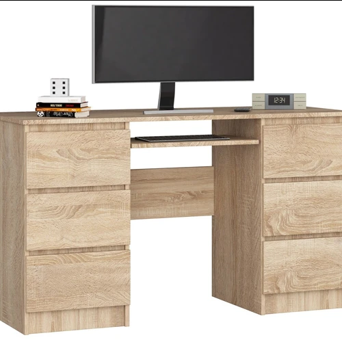 Rašomasis stalas NORE A-11, ąžuolo spalvos