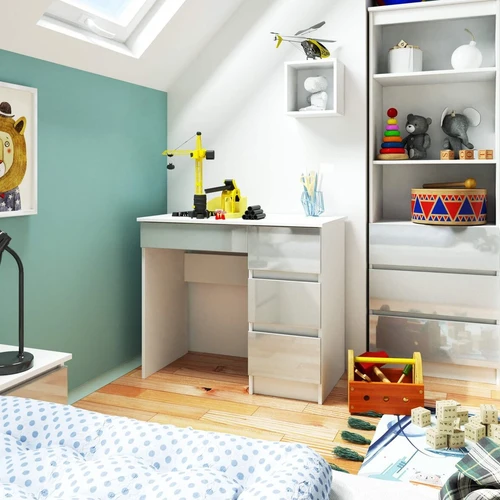 A-7 stalas su erdviais stalčiais ir moderniu dizainu