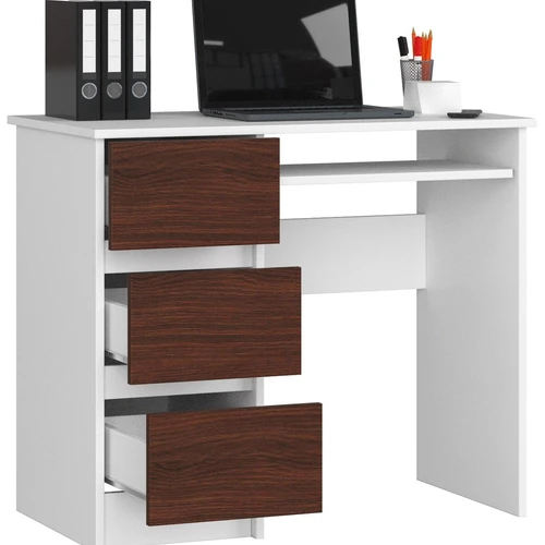 Ergonomiškas A-6 stalas su klaviatūros lenta ir spintelė