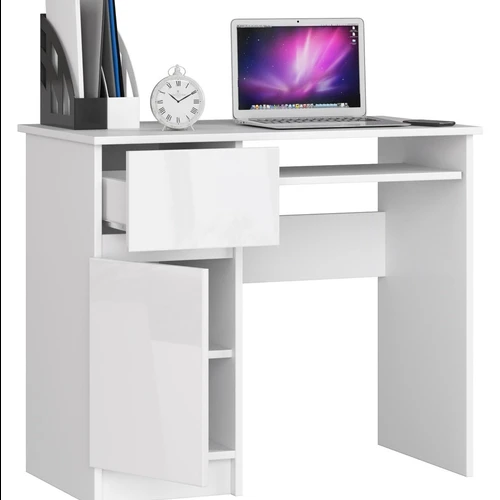 Kompaktiškas rašomasis stalas su ištraukiama klaviatūros lenta