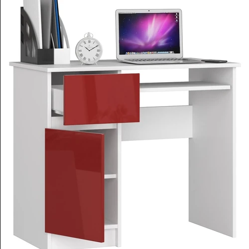 Kompaktiškas stalas su erdviu stalčiumi ir spintelė