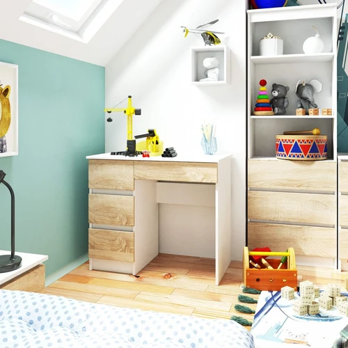 Funkcionalus stalas A-7 su metaliniais kreiptuvais