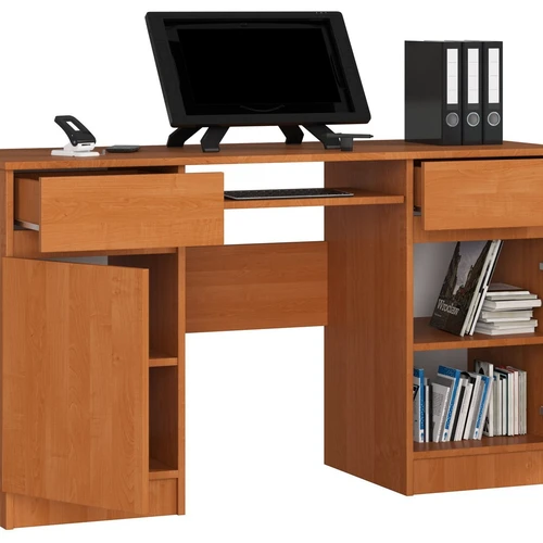 Minimalistinis rašomasis stalas alksnio spalvos