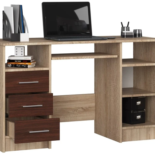 Klasikinis ANA rašomasis stalas su tamsiai ruda spalva