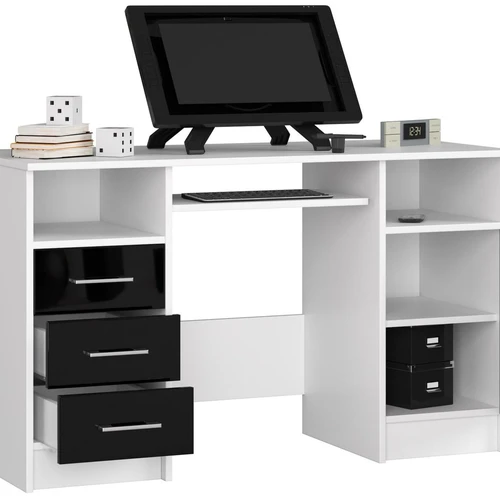 Modernus rašomasis stalas su stumdoma klaviatūros lenta