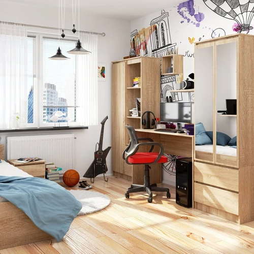 Kompaktiškas stalas su laminuota nugarėle